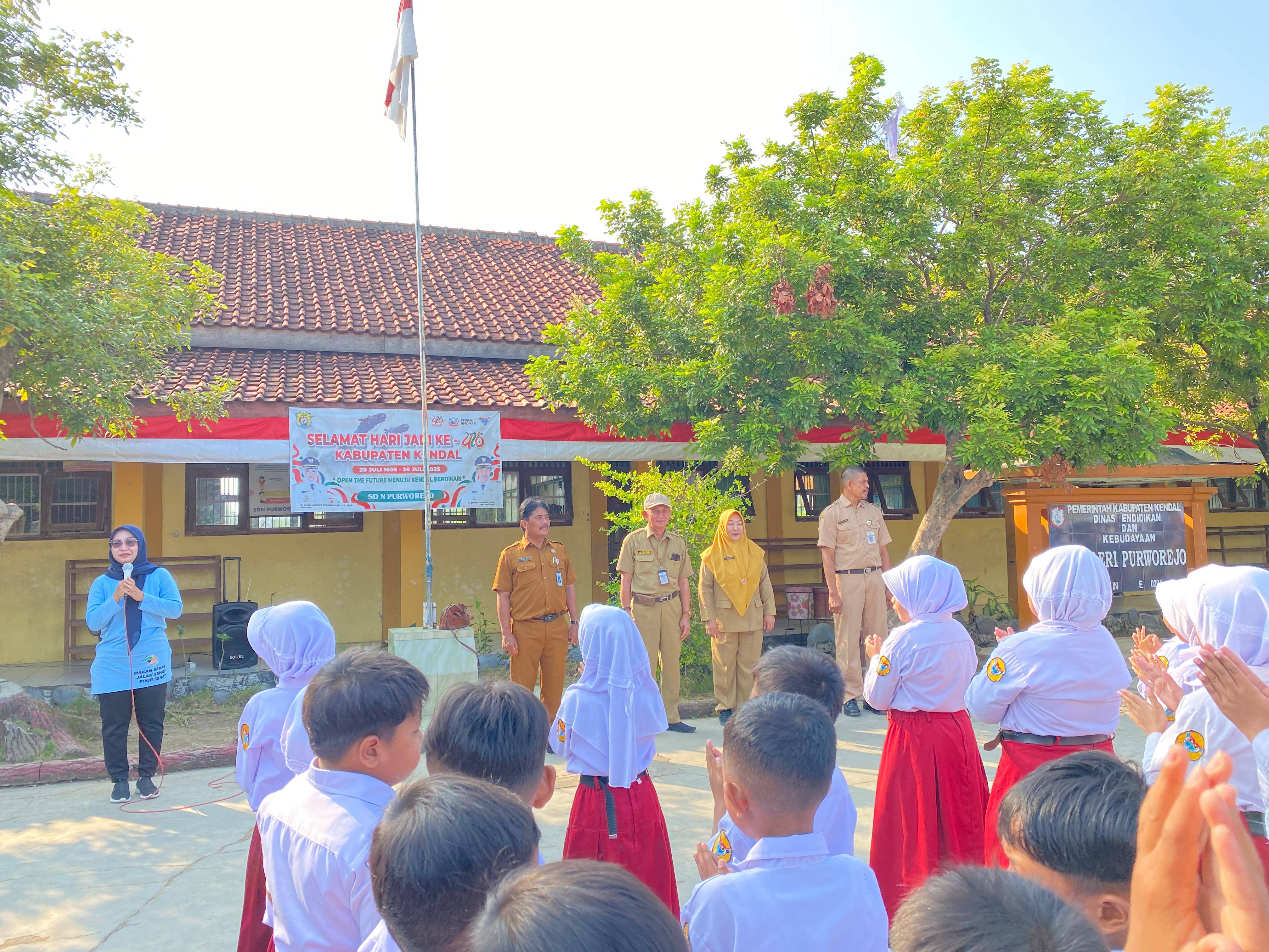 Kegiatan Cek Kesehatan Gratis Anak Sekolah di SD Negeri Purworejo, Senin 11 Agustus 2025